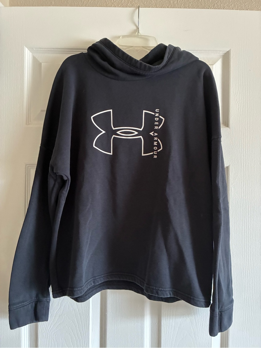 Under Armour Women’s Black Hoodie with White Logo